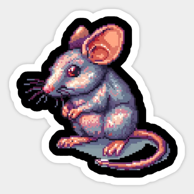 16-Bit Mouse Sticker by Animal Sphere